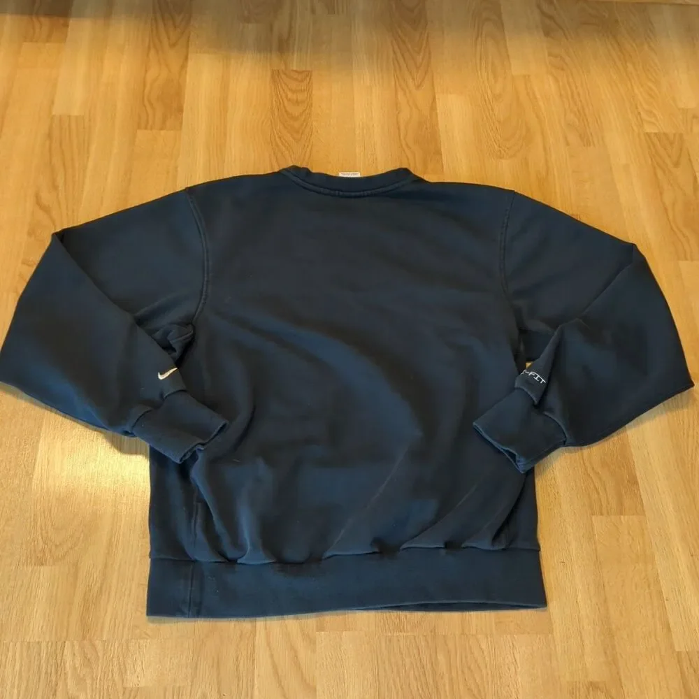 Nike Dri Fit Sweatshirt Mens Small Black Basketball Standard Issue Crew Neck